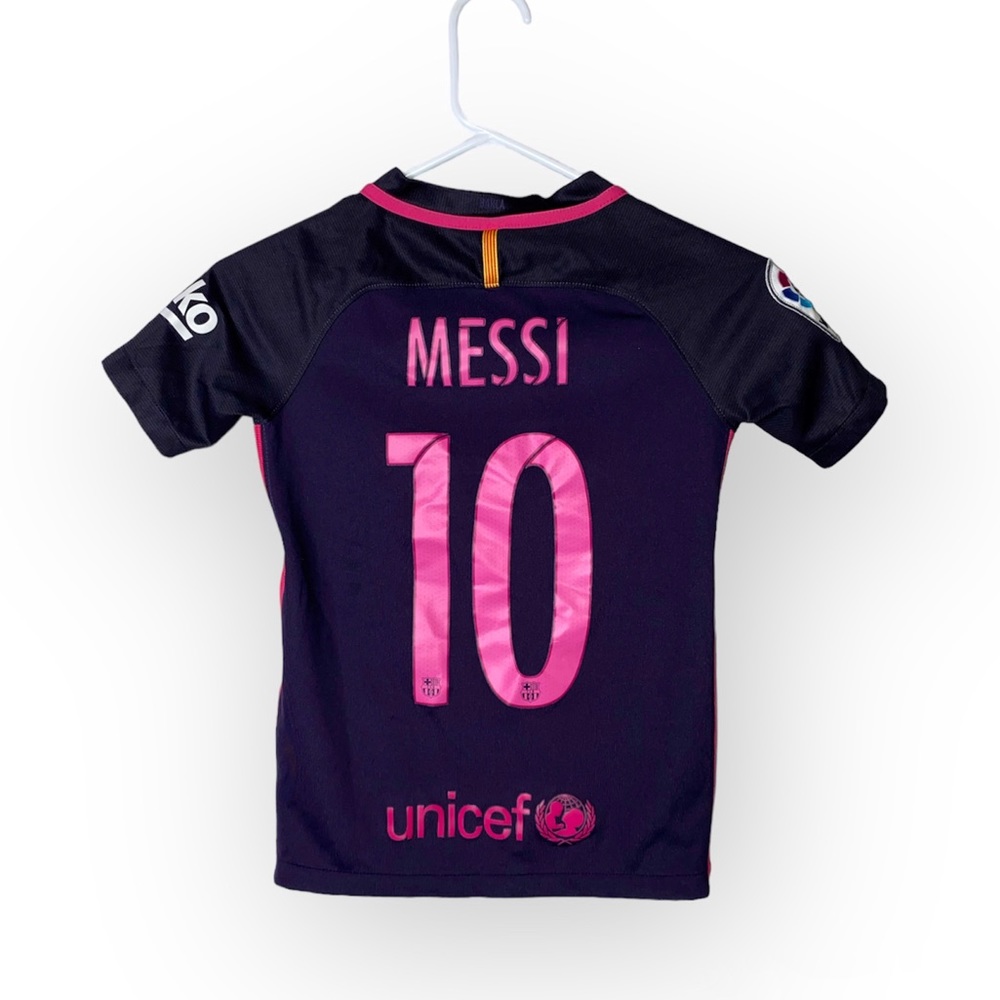 2016-17 FC Barcelona Away Lionel Messi Jersey Youth